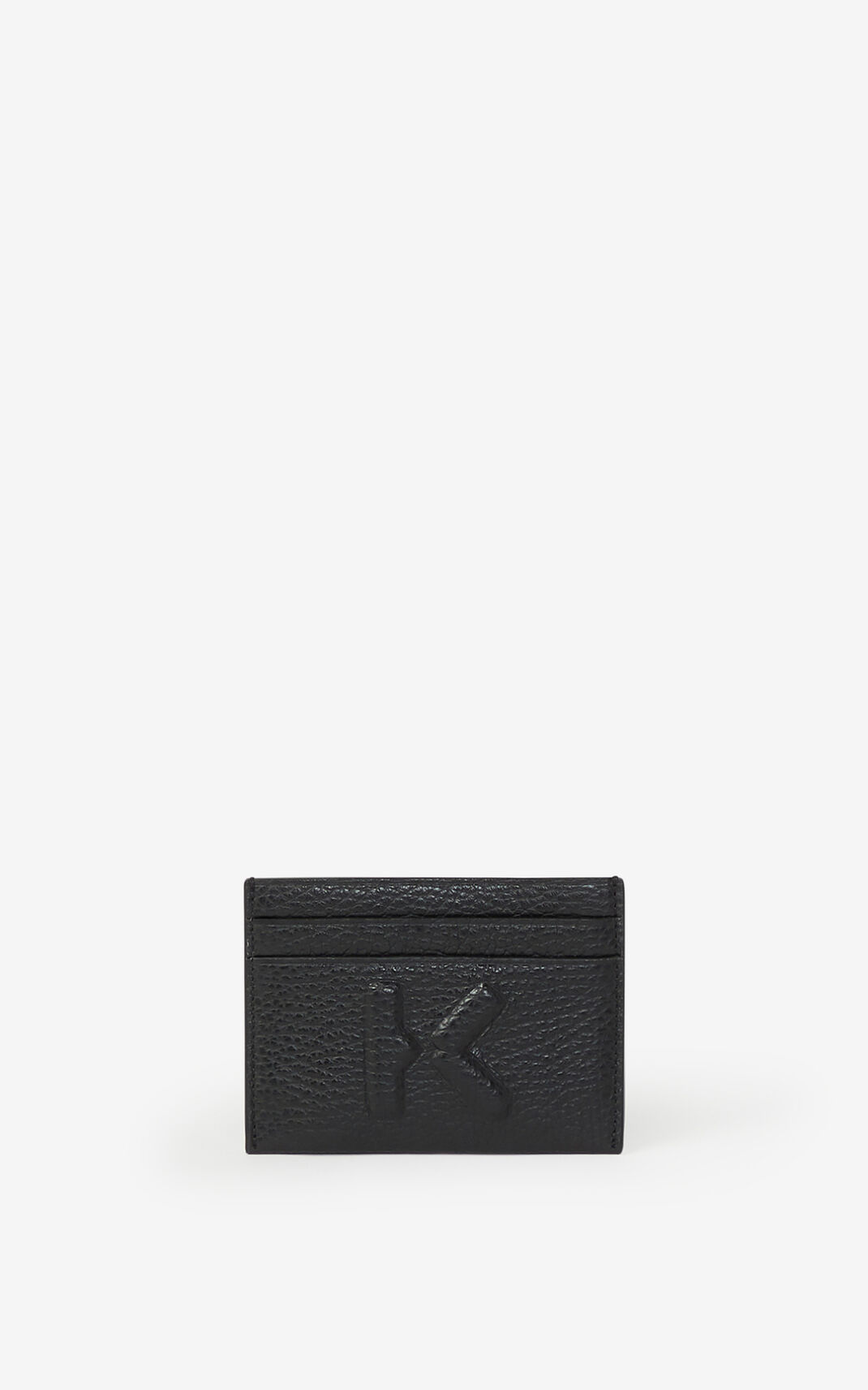 Monedero Kenzo Imprint grained Cuero cardholder Hombre Negras LYW215970